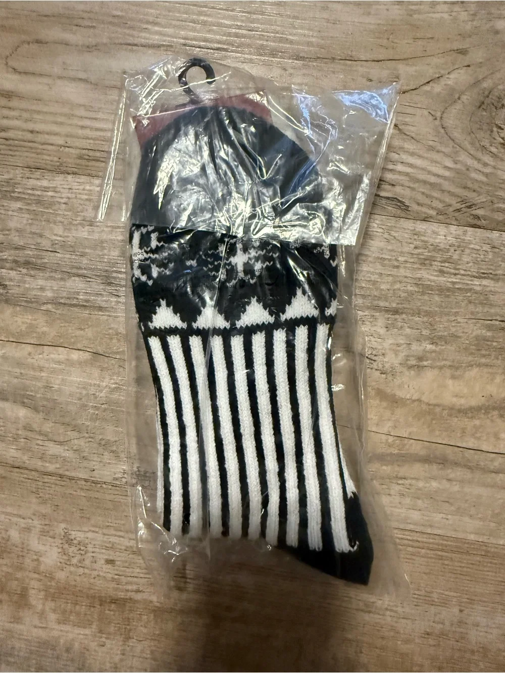 Disney The Nightmare Before Christmas Jack Skellington Black & White Crew Socks